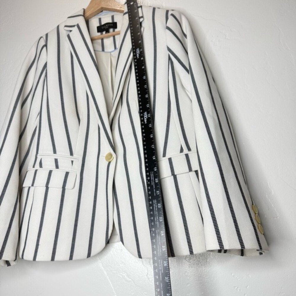 Talbots feminine breeze chic classic Vertical Lined Single Button pockets 10P - Picture 7 of 13